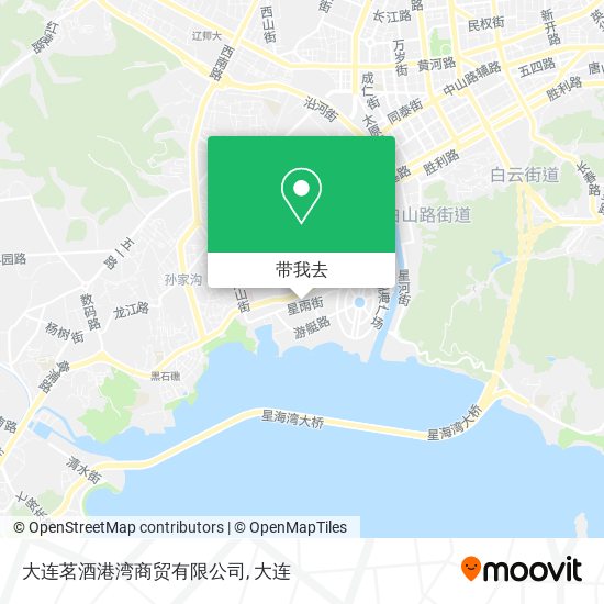 大连茗酒港湾商贸有限公司地图