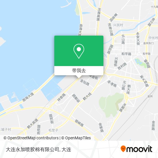 大连永加喷胶棉有限公司地图