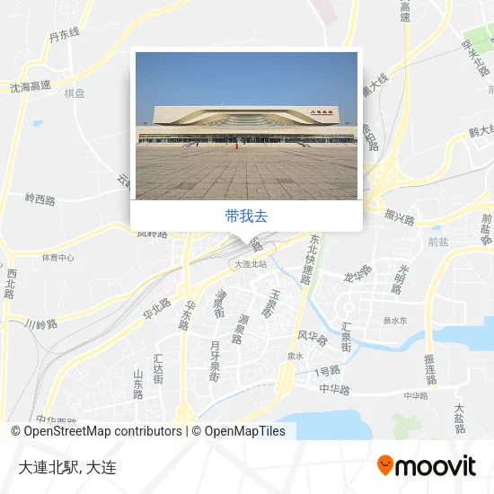 大連北駅地图
