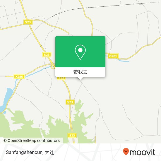 Sanfangshencun地图