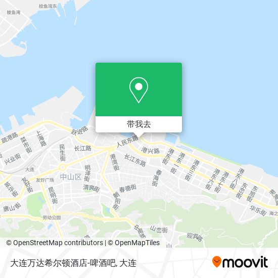 大连万达希尔顿酒店-啤酒吧地图