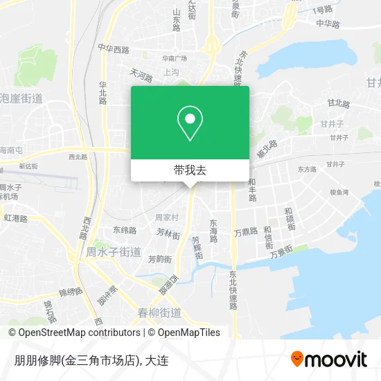 朋朋修脚(金三角市场店)地图