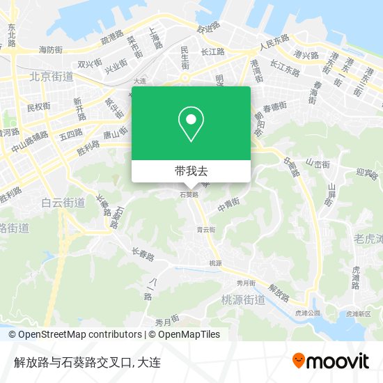 解放路与石葵路交叉口地图