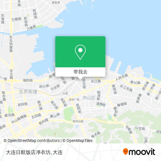 大连日航饭店净衣坊地图