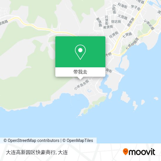 大连高新园区快豪商行地图
