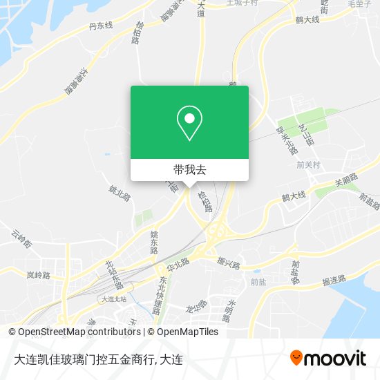 大连凯佳玻璃门控五金商行地图