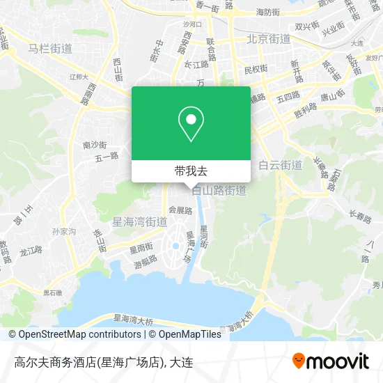高尔夫商务酒店(星海广场店)地图