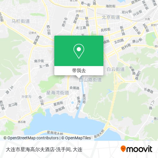 大连市星海高尔夫酒店-洗手间地图