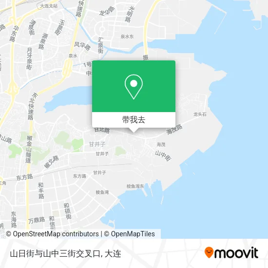 山日街与山中三街交叉口地图