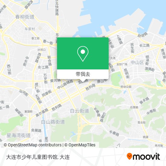 大连市少年儿童图书馆地图