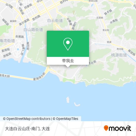 大连白云山庄-南门地图
