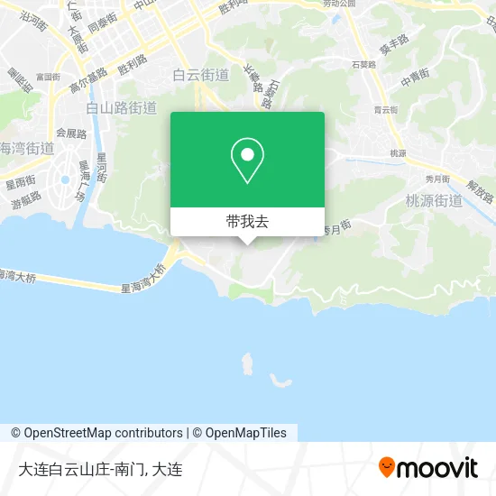 大连白云山庄-南门地图