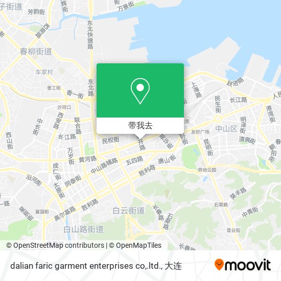 dalian faric garment enterprises co,.ltd.地图