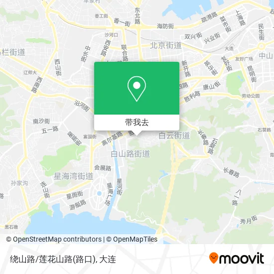 绕山路/莲花山路(路口)地图