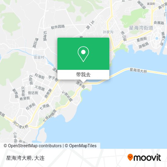 星海湾大桥地图
