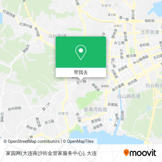 家园网(大连南沙街金管家服务中心)地图