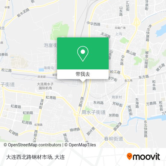 大连西北路钢材市场地图