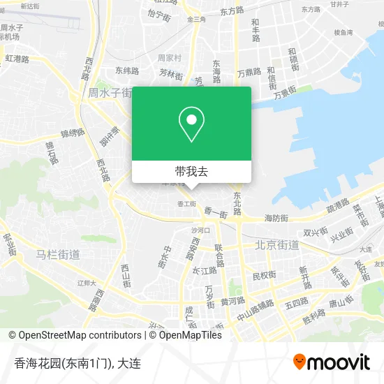 香海花园(东南1门)地图
