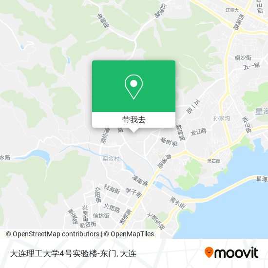 大连理工大学4号实验楼-东门地图
