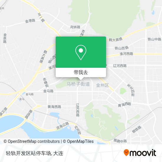 轻轨开发区站停车场地图
