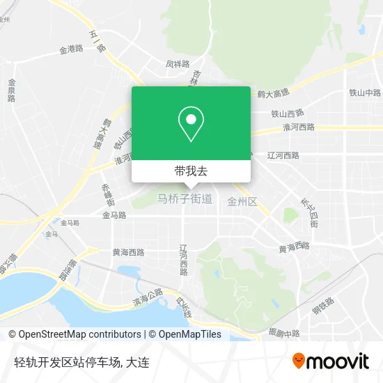 轻轨开发区站停车场地图