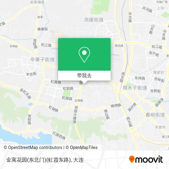 金寓花园(东北门)(虹霞东路)地图