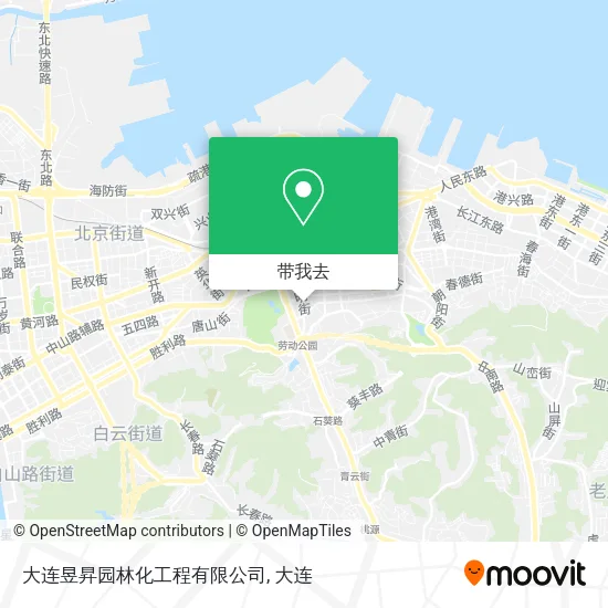 大连昱昇园林化工程有限公司地图