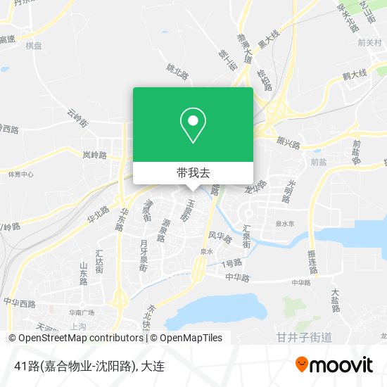 41路(嘉合物业-沈阳路)地图