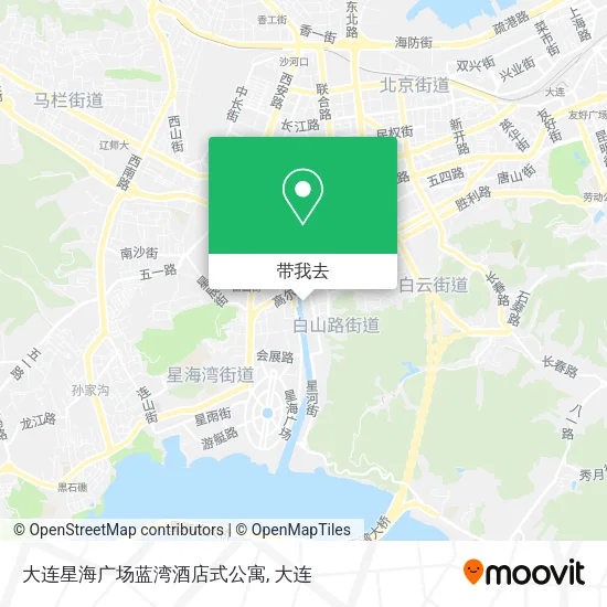 大连星海广场蓝湾酒店式公寓地图
