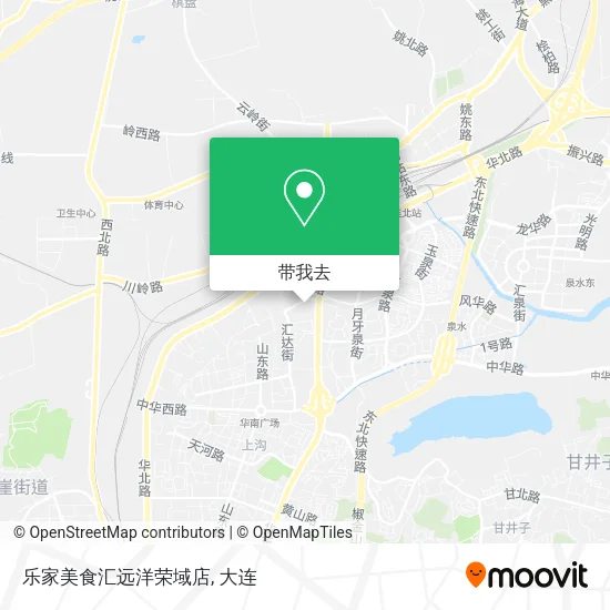 乐家美食汇远洋荣域店地图