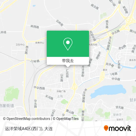 远洋荣域A4区(西门)地图