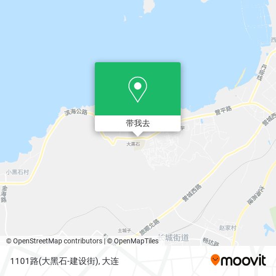 1101路(大黑石-建设街)地图