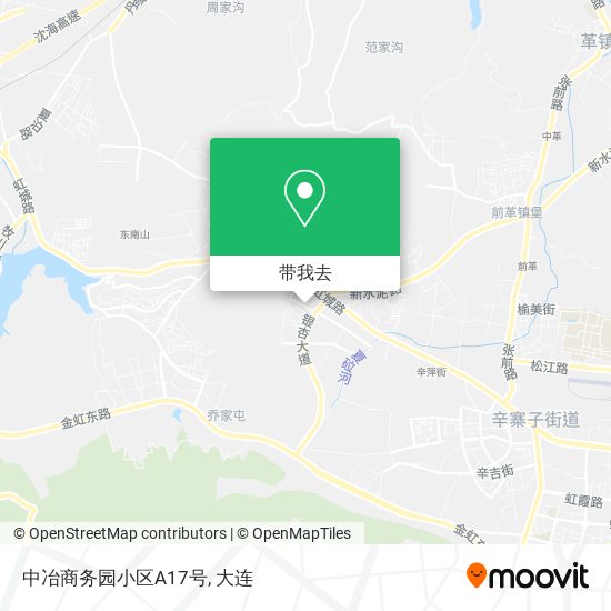 中冶商务园小区A17号地图