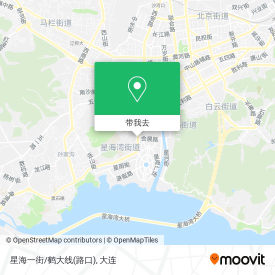 星海一街/鹤大线(路口)地图