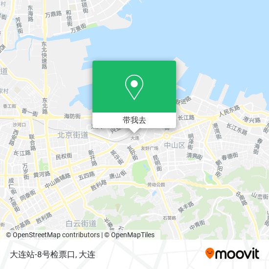 大连站-8号检票口地图
