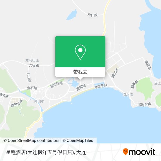 星程酒店(大连枫洋五号假日店)地图