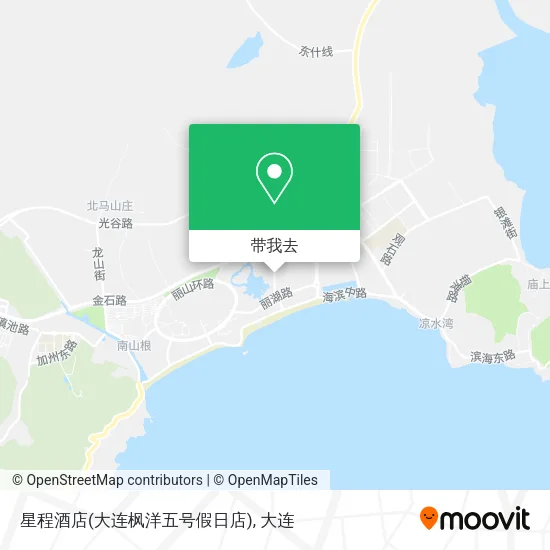 星程酒店(大连枫洋五号假日店)地图