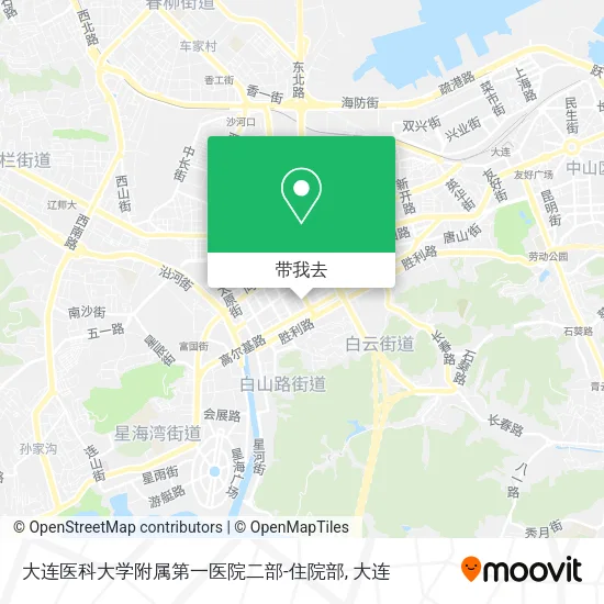 大连医科大学附属第一医院二部-住院部地图