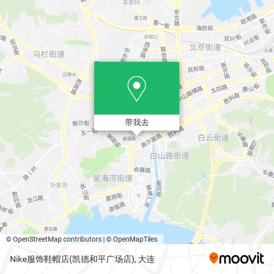 Nike服饰鞋帽店(凯德和平广场店)地图