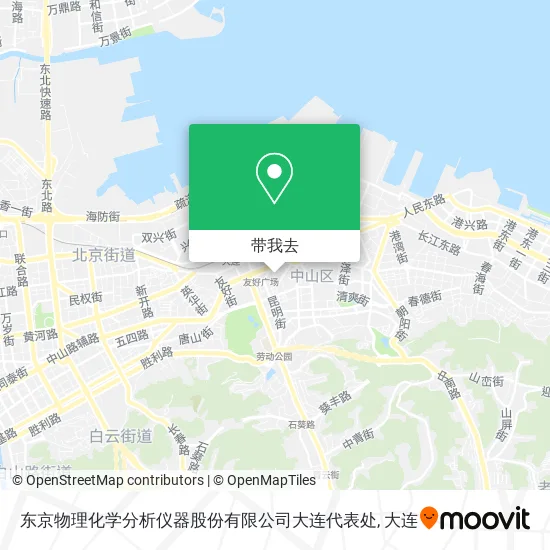 东京物理化学分析仪器股份有限公司大连代表处地图