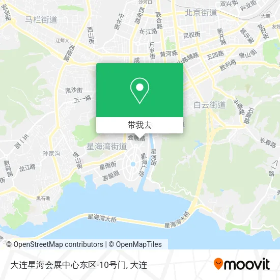 大连星海会展中心东区-10号门地图
