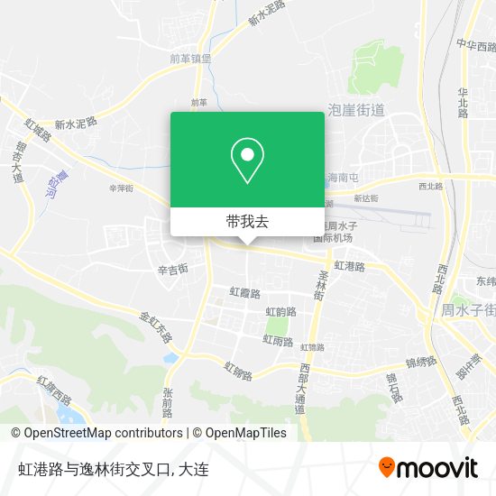 虹港路与逸林街交叉口地图
