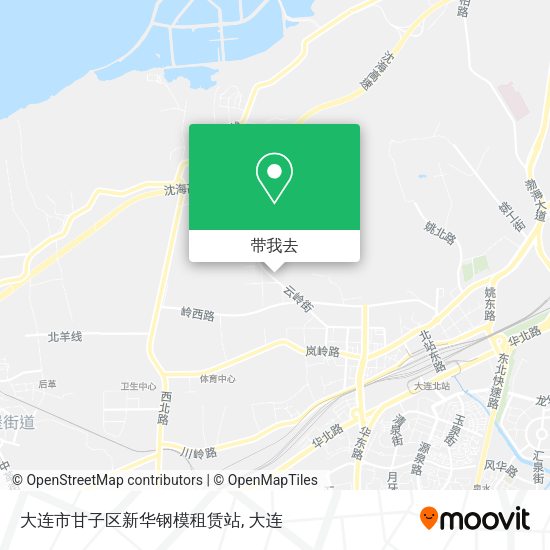 大连市甘子区新华钢模租赁站地图