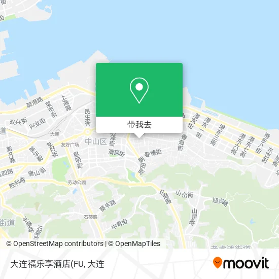 大连福乐享酒店地图