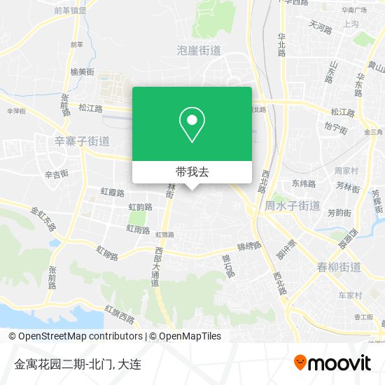 金寓花园二期-北门地图