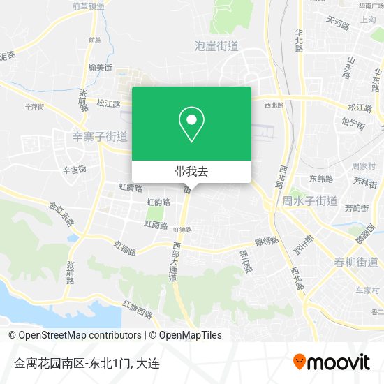 金寓花园南区-东北1门地图