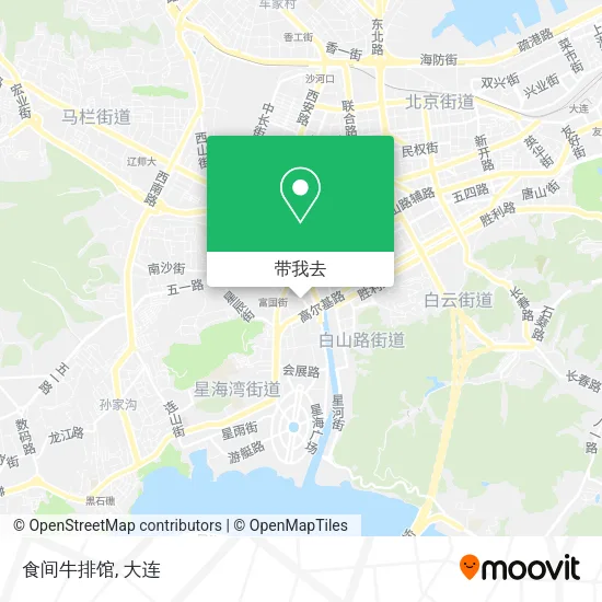 食间牛排馆地图
