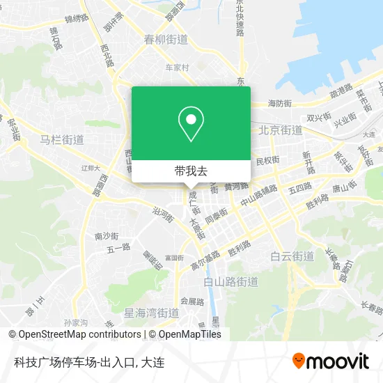 科技广场停车场-出入口地图
