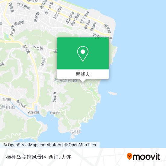 棒棰岛宾馆风景区-西门地图
