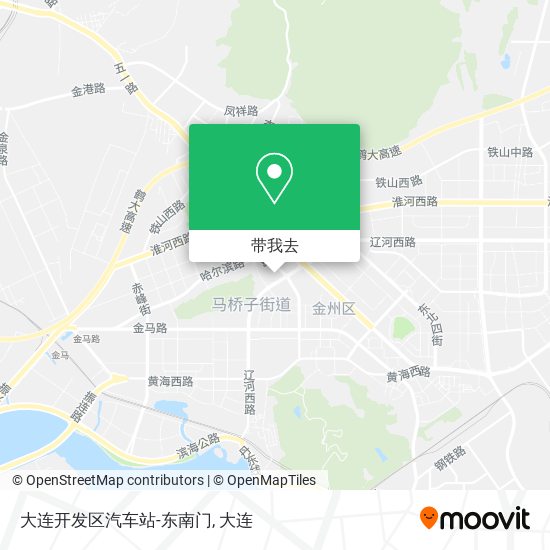 大连开发区汽车站-东南门地图